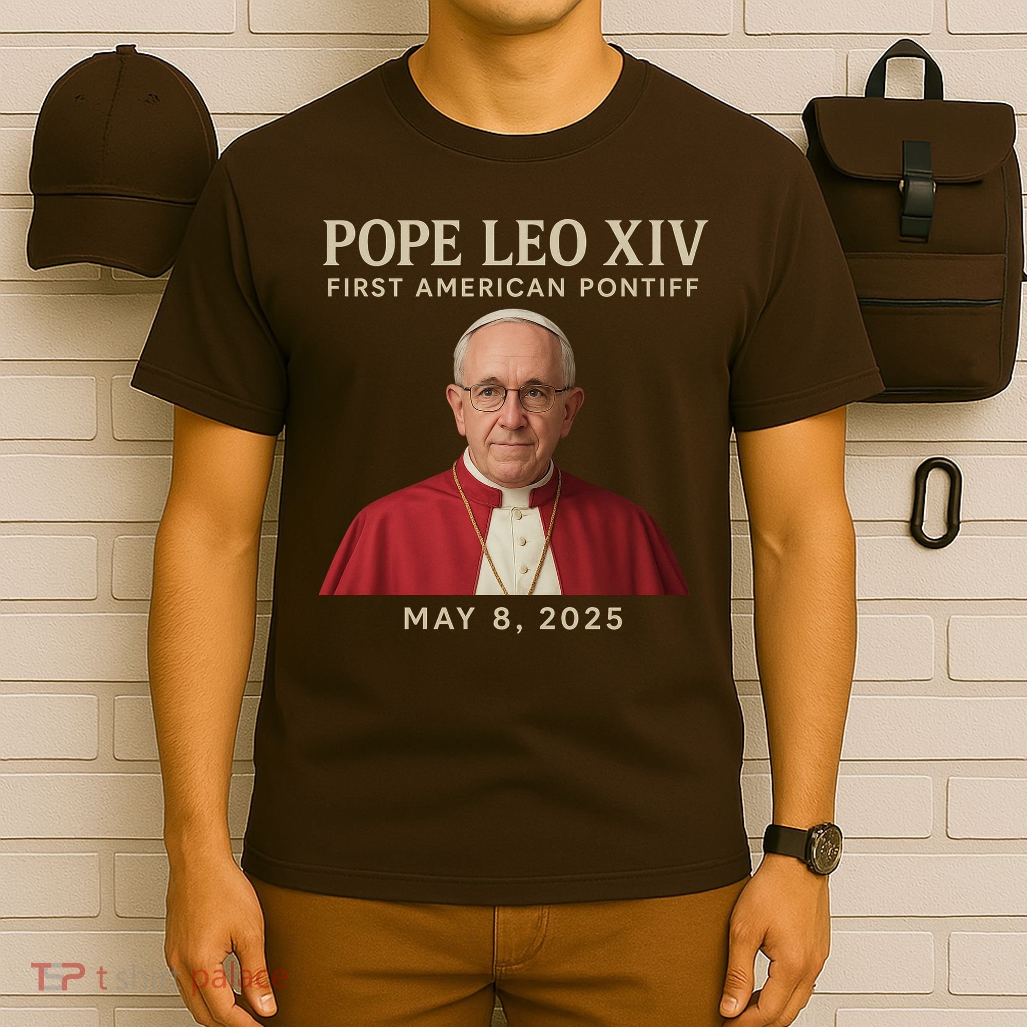 Pope Leo XIV First American Pontiff May 8th 2025 T-Shirt