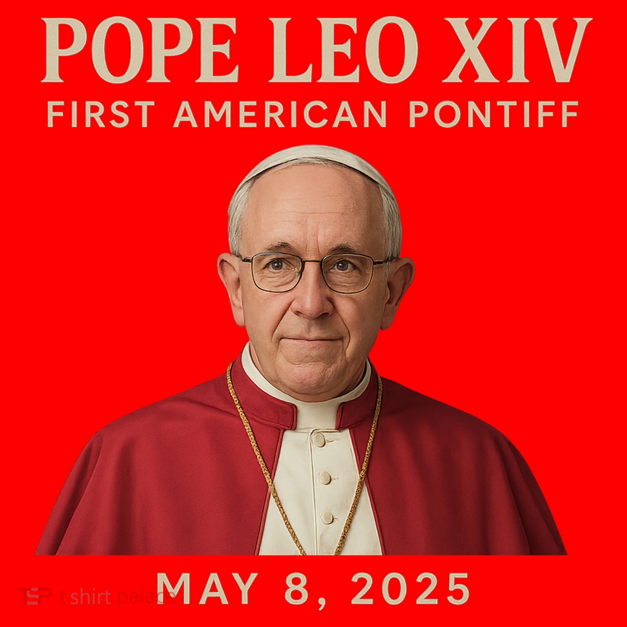 Pope Leo XIV First American Pontiff May 8th 2025 Santa Hat