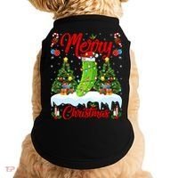 Pickle Lover Xmas Lighting Santa Hat Pickle Christmas Cool Gift Doggie Tank thumb 0