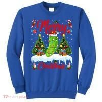 Pickle Lover Xmas Lighting Santa Hat Pickle Christmas Cool Gift Sweatshirt thumb 0