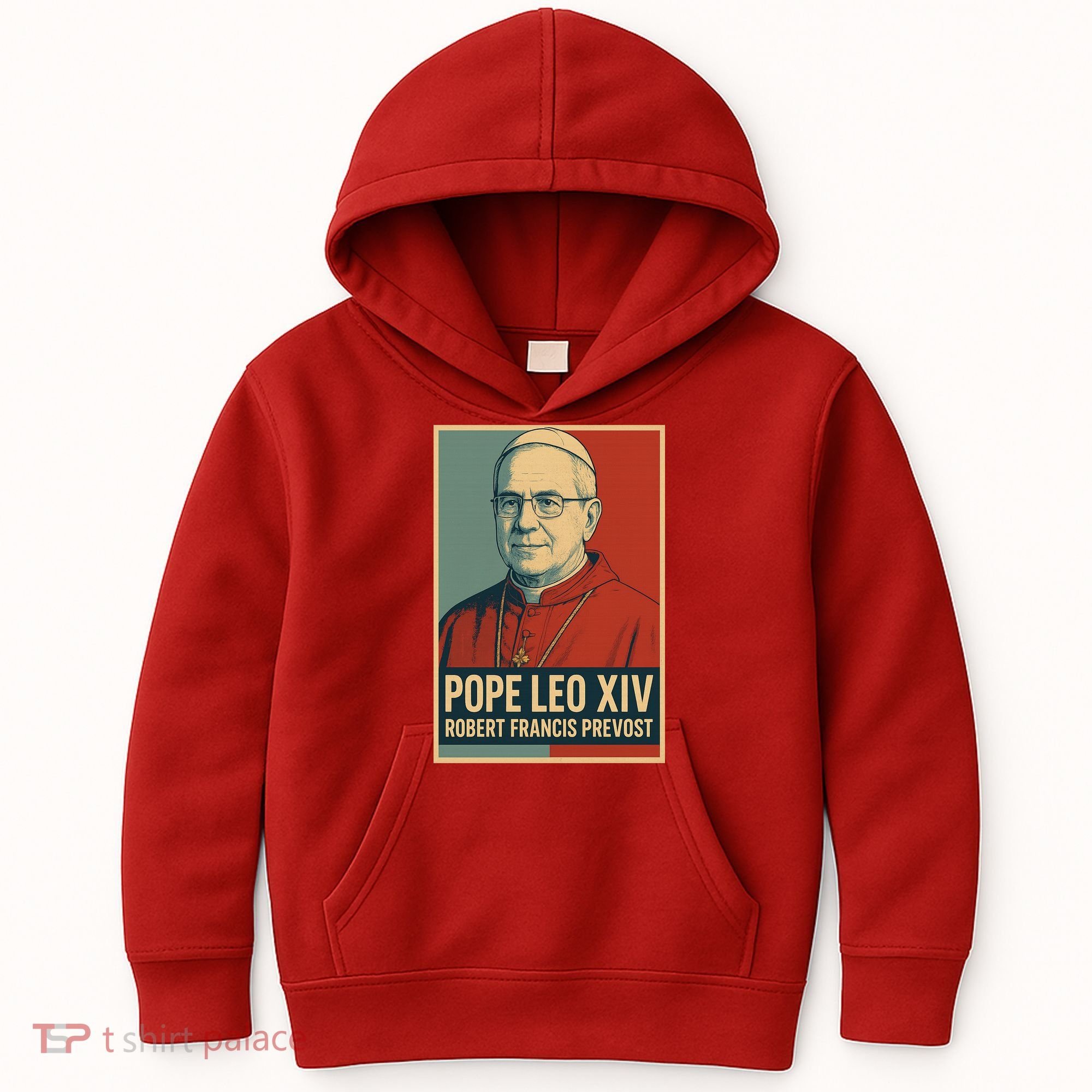 Pope Leo XIV Robert Francis Prevost Kids Hoodie