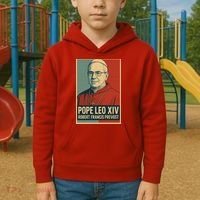 Pope Leo XIV Robert Francis Prevost Kids Hoodie thumb 2