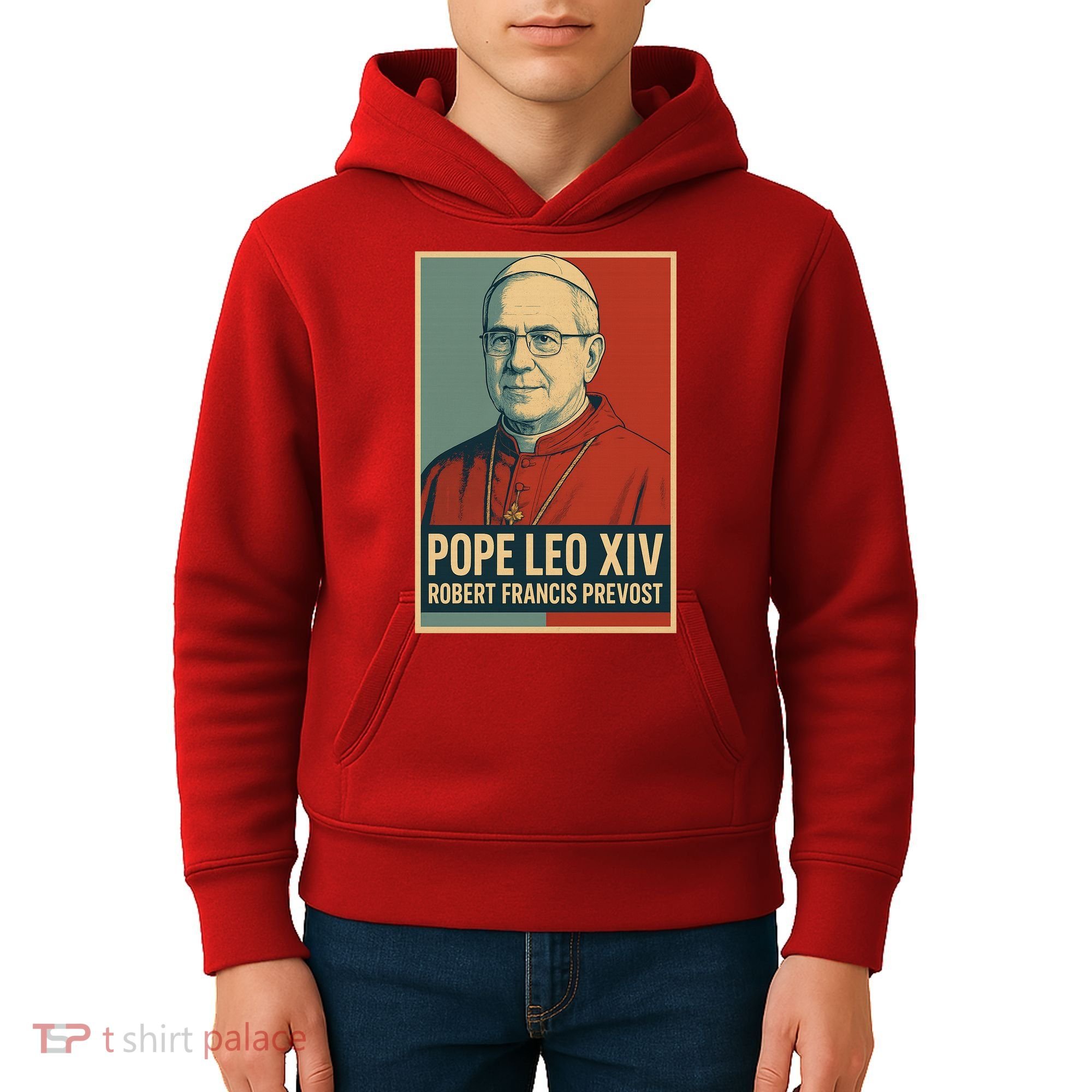 Pope Leo XIV Robert Francis Prevost Kids Hoodie
