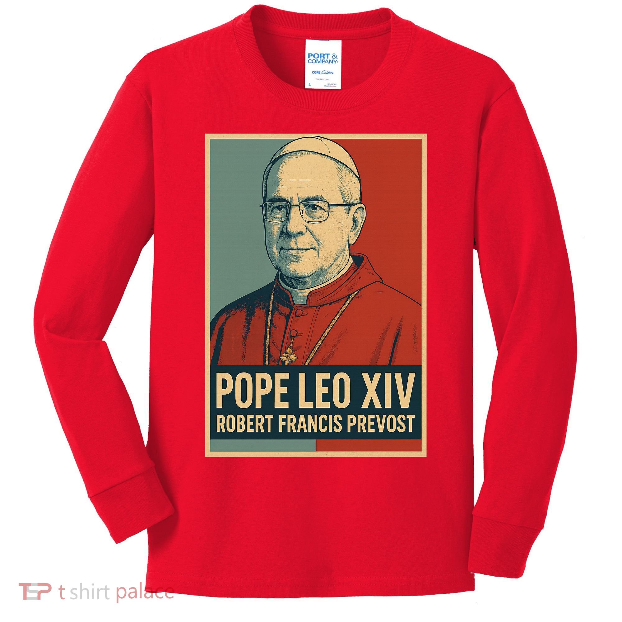 Pope Leo XIV Robert Francis Prevost Kids Long Sleeve Shirt