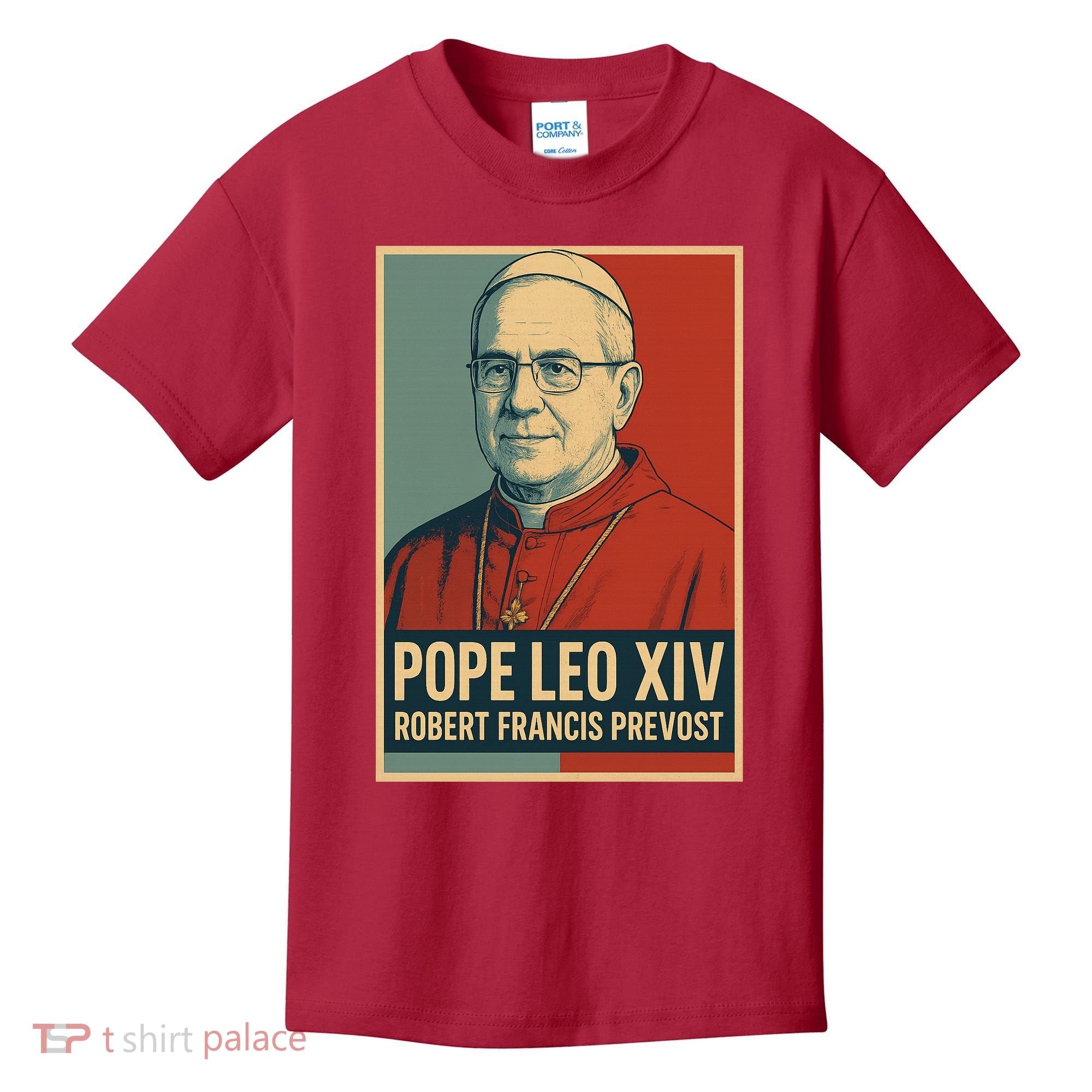 Pope Leo XIV Robert Francis Prevost Kids T-Shirt