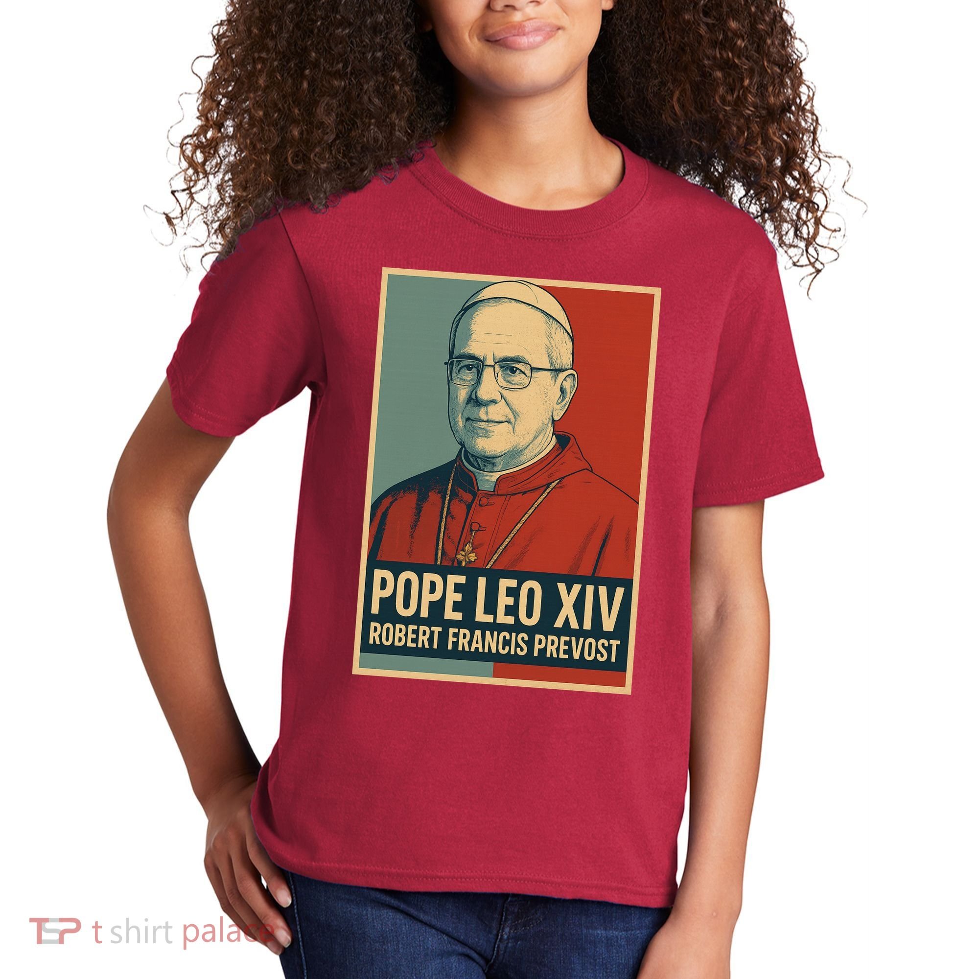 Pope Leo XIV Robert Francis Prevost Kids T-Shirt