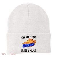 Pie Like You Berry Much For Blueberry Lovers Blueberries Great Gift Beanie thumb 0