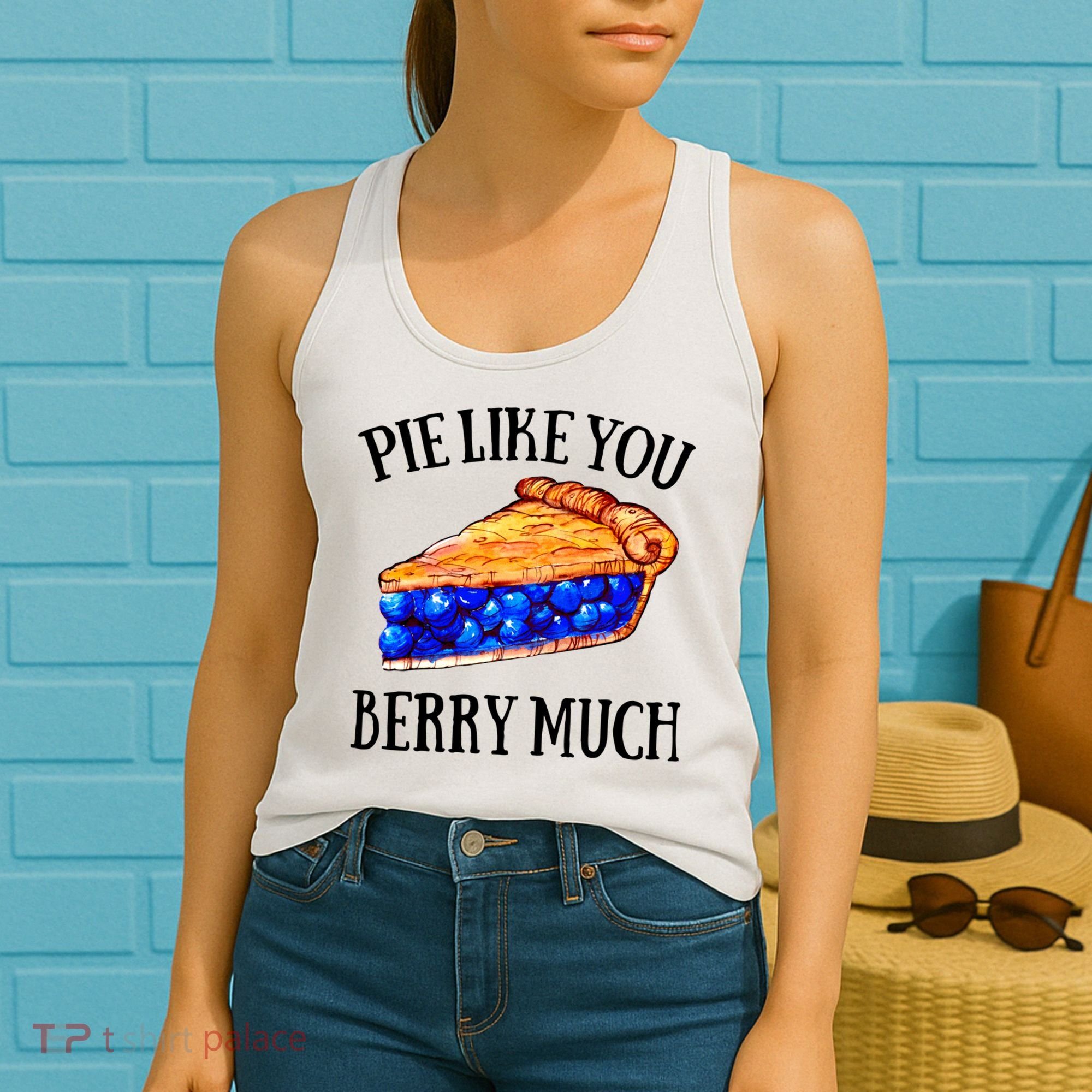 Pie Like You Berry Much For Blueberry Lovers Blueberries Great Gift Women's Tank Top