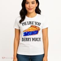 Pie Like You Berry Much For Blueberry Lovers Blueberries Great Gift Women's T-Shirt thumb 4