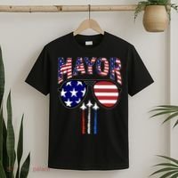 Patriotic Mayor 4th Of July Usa American Flag T-Shirt thumb 2