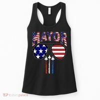 Patriotic Mayor 4th Of July Usa American Flag Women's Tank Top thumb 0