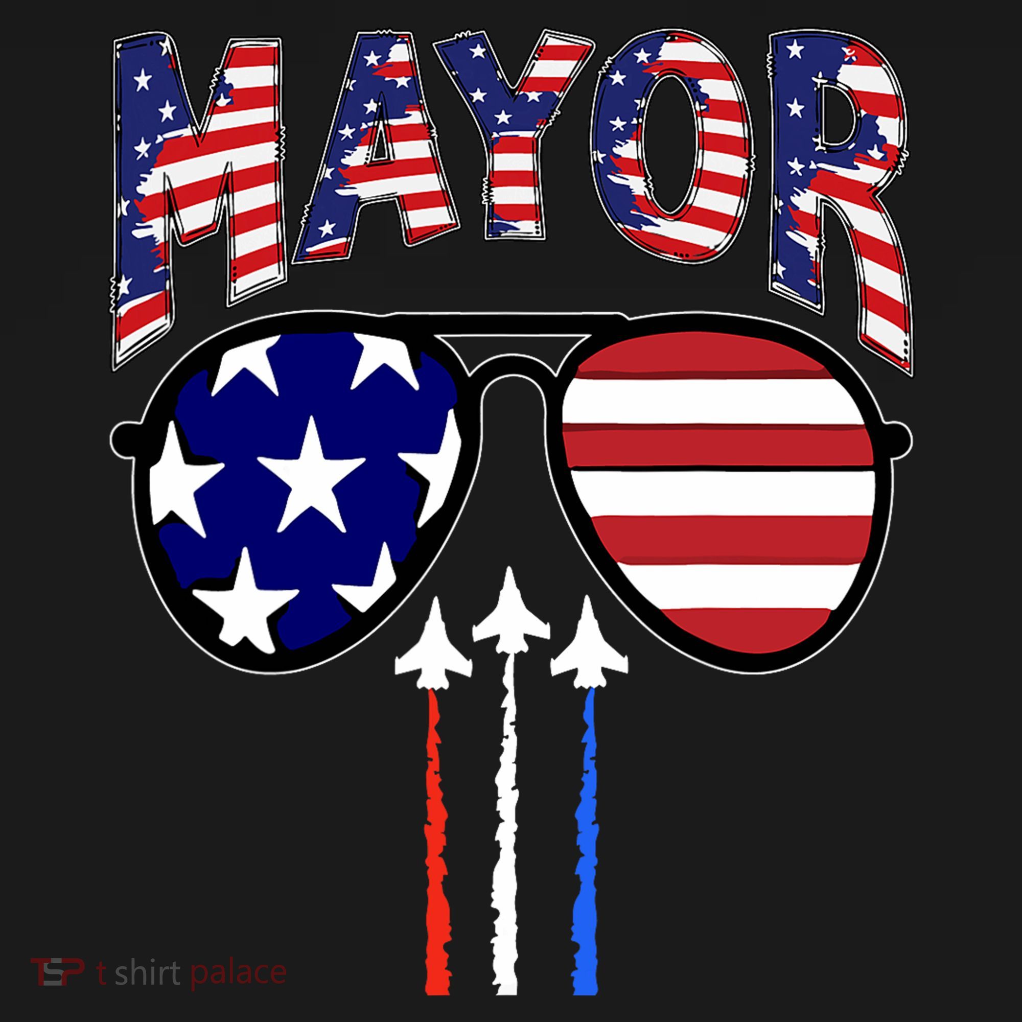 Patriotic Mayor 4th Of July Usa American Flag Women's Tank Top