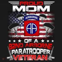 Proud Mom 82nd Airborne Paratrooper Veteran Flag Gift Women's Hoodie thumb 2