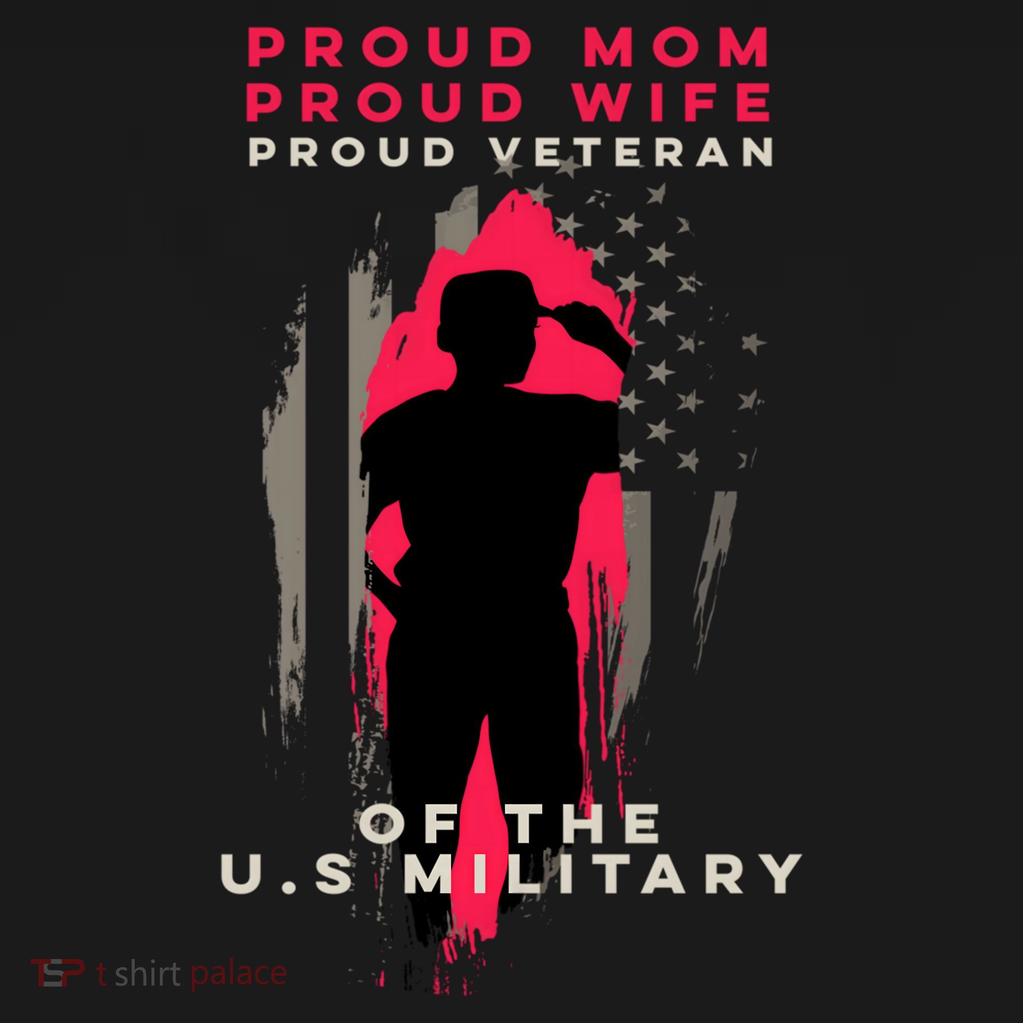 Proud Mom And Wife Gift Veteran Gift Military Support Gift Doggie Tank