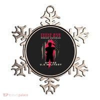 Proud Mom And Wife Gift Veteran Gift Military Support Gift Ornament thumb 0
