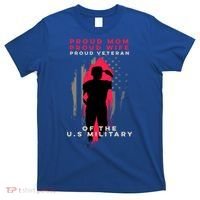Proud Mom And Wife Gift Veteran Gift Military Support Gift T-Shirt thumb 0