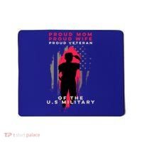 Proud Mom And Wife Gift Veteran Gift Military Support Gift Mousepad thumb 0