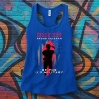 Proud Mom And Wife Gift Veteran Gift Military Support Gift Women's Tank Top thumb 3