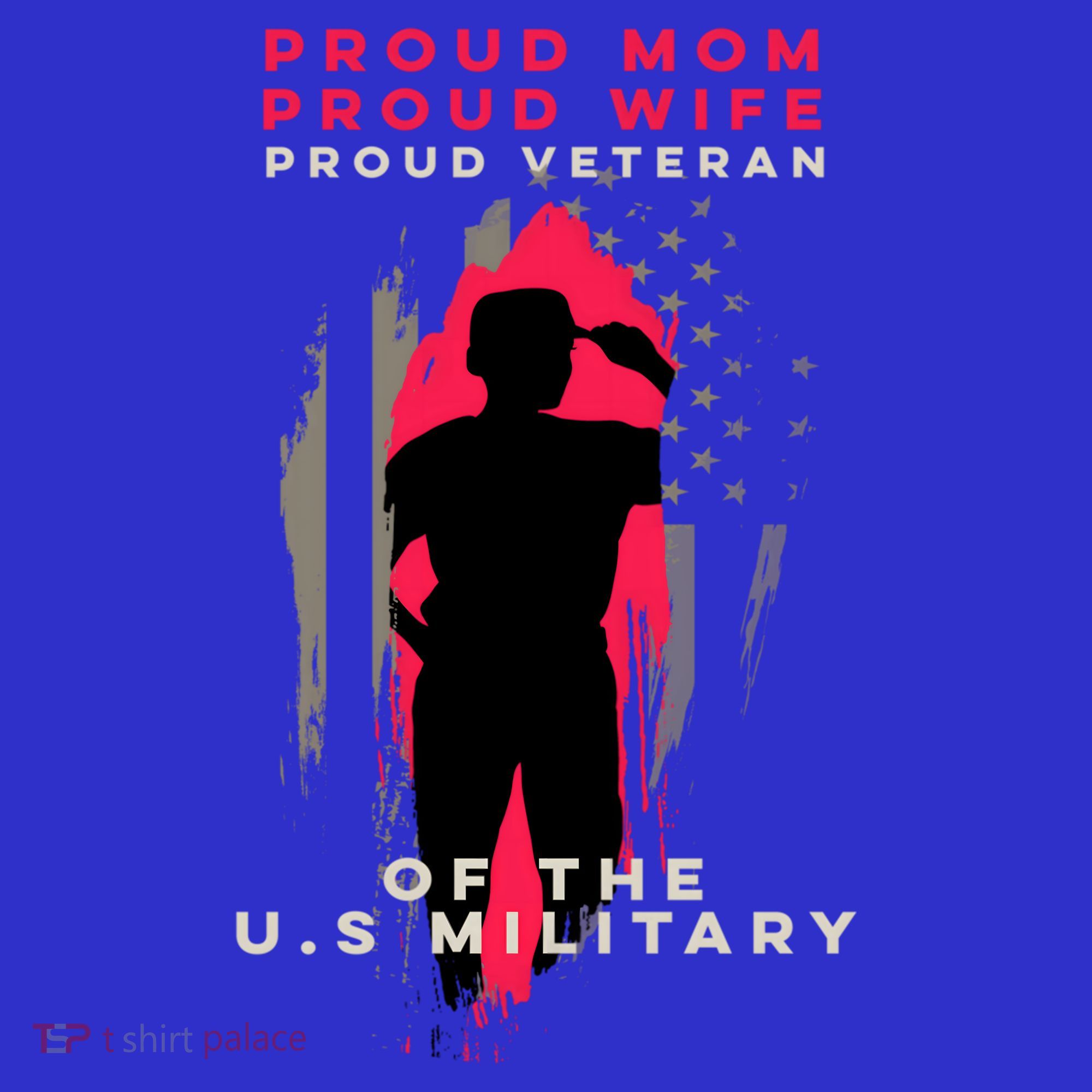 Proud Mom And Wife Gift Veteran Gift Military Support Gift Women's Tank Top
