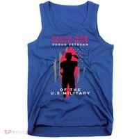 Proud Mom And Wife Gift Veteran Gift Military Support Gift Tank Top thumb 0