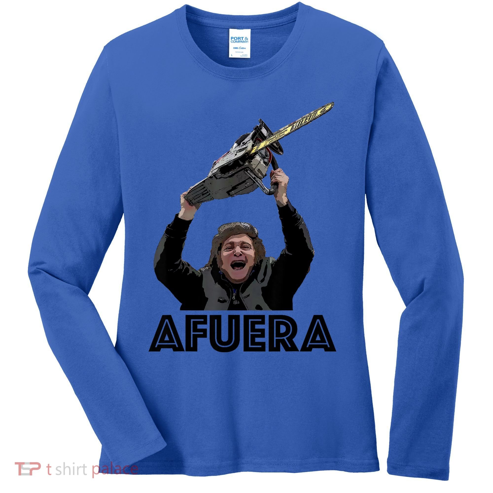 President Milei Afuera Women's Long Sleeve Shirt