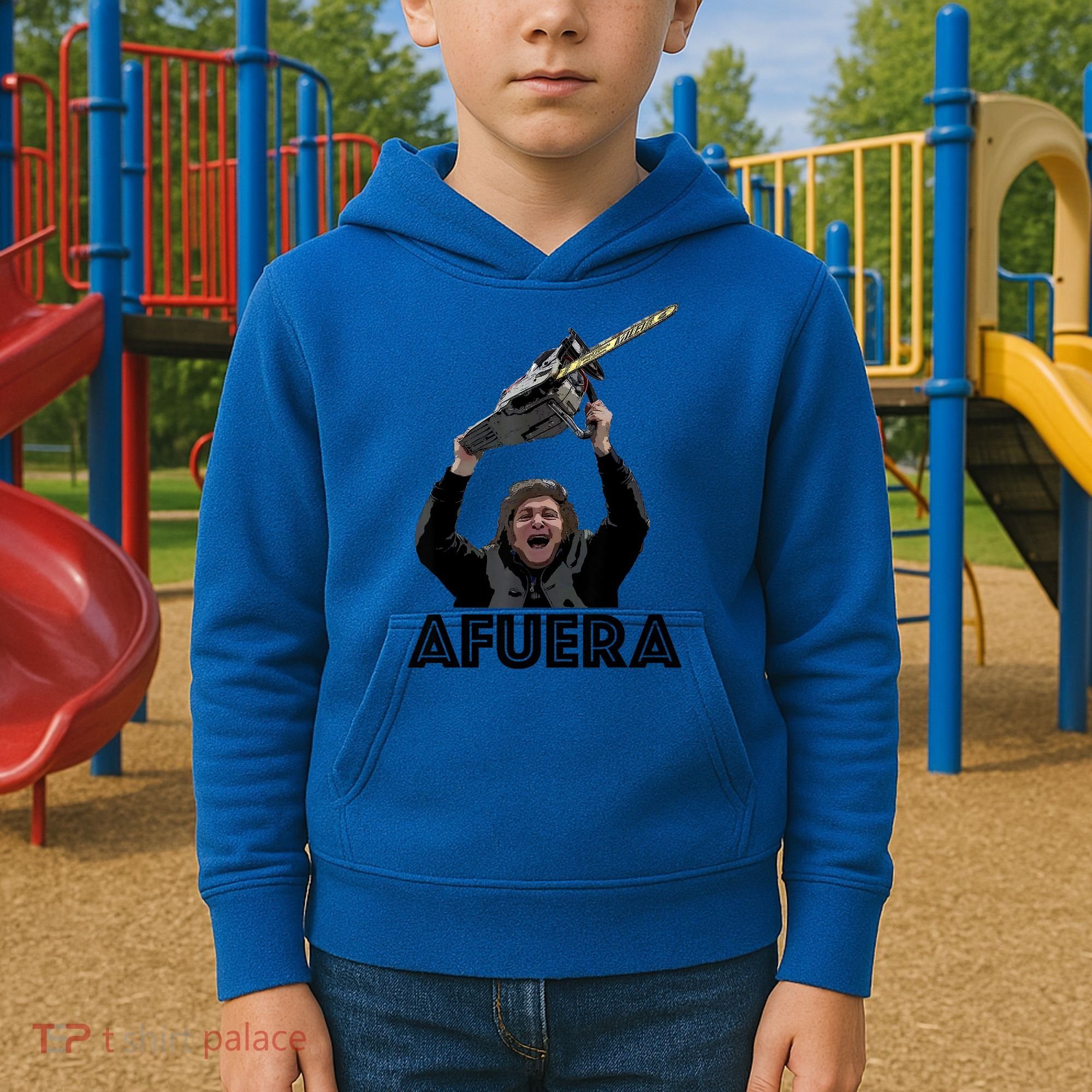President Milei Afuera Kids Hoodie