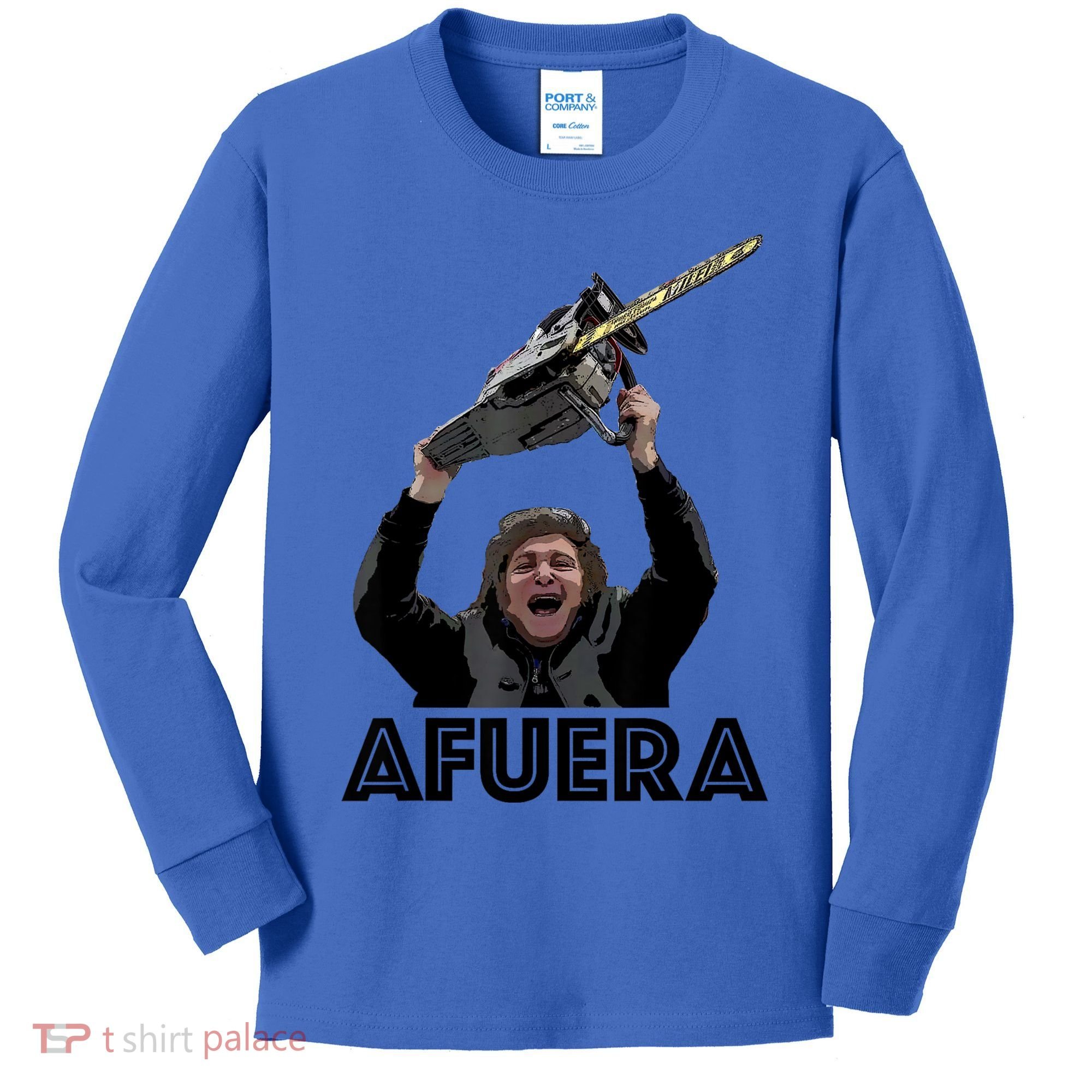 President Milei Afuera Kids Long Sleeve Shirt