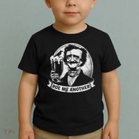 Poe Me Another Distressed Edgar Allan Poe Drinking Beer Toddler T-Shirt thumb 2