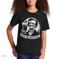 Poe Me Another Distressed Edgar Allan Poe Drinking Beer Kids T-Shirt thumb 2