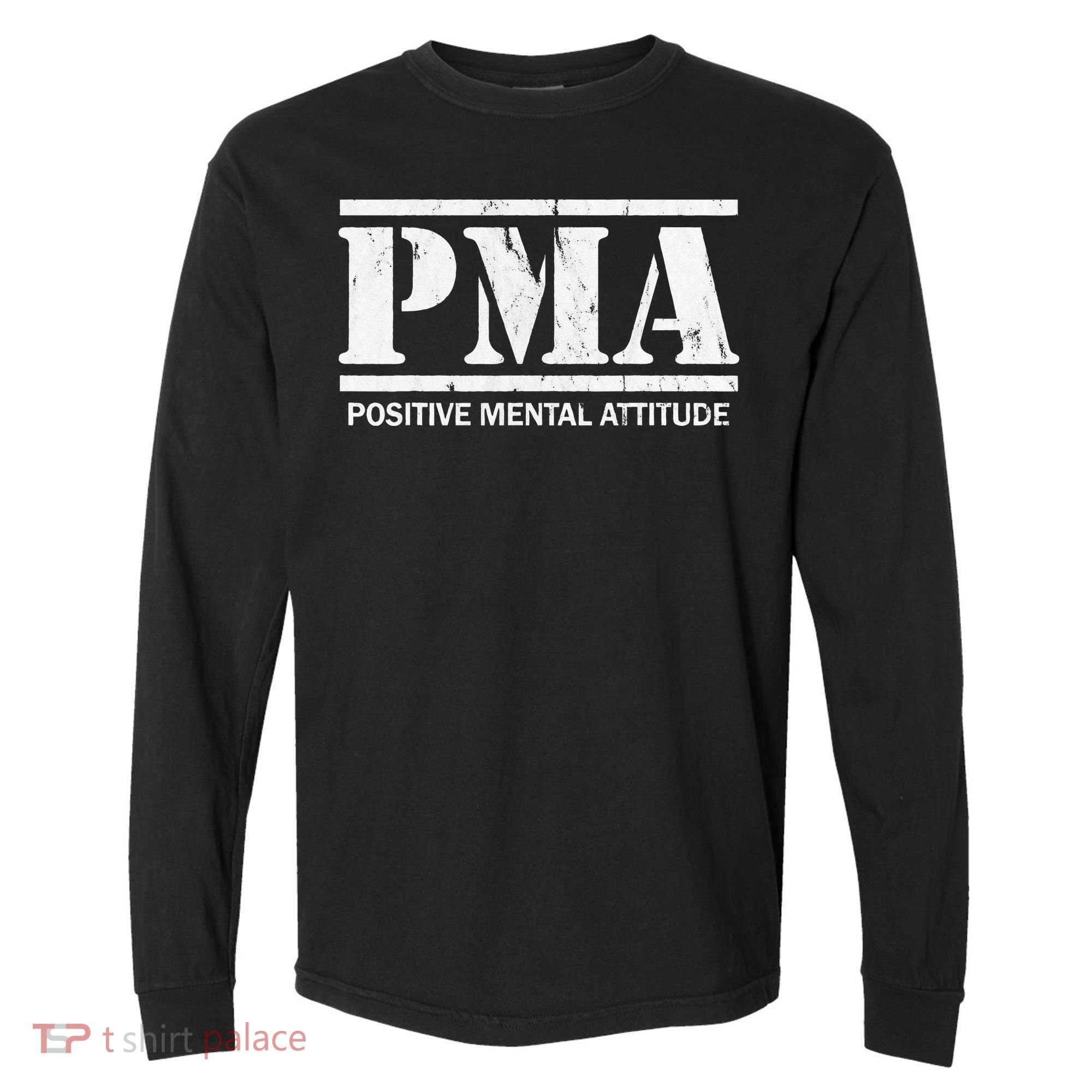 Positive Mental Attitude . PMA Comfort Colors Heavyweight Long Sleeve T-Shirt