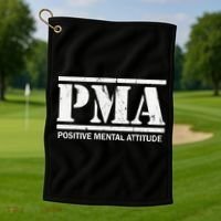 Positive Mental Attitude . PMA Golf Towel thumb 1