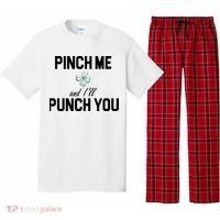 Pinch Me And I'll Punch You Funny St Patrick's Day Pajama Set thumb 0
