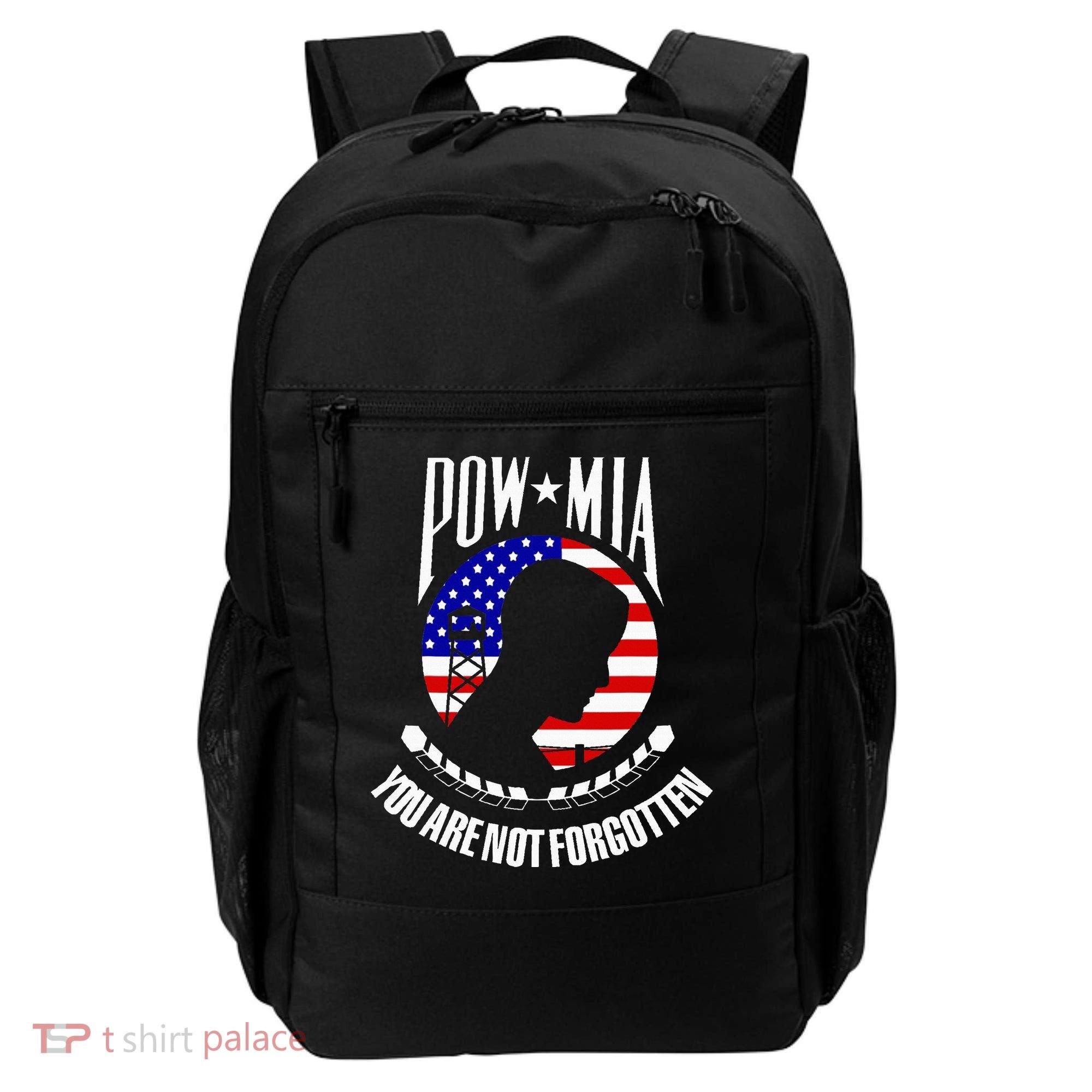 Pow Mia American Flag You Are Not Forgotten Backpack