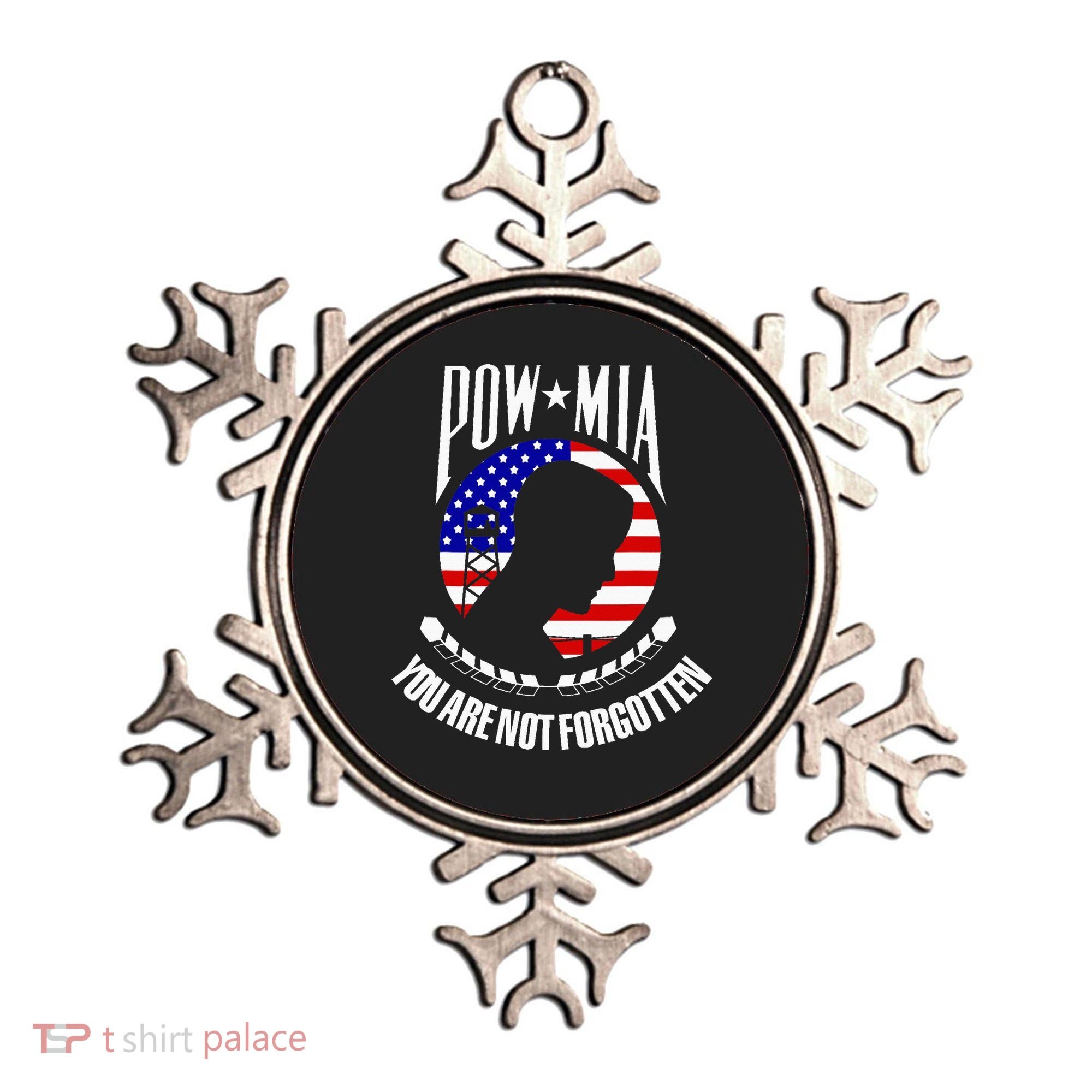 Pow Mia American Flag You Are Not Forgotten Ornament