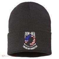 Pow Mia American Flag You Are Not Forgotten Sustainable Knit Beanie thumb 0