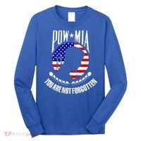Pow Mia American Flag You Are Not Forgotten Long Sleeve Shirt thumb 0