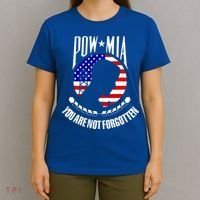 Pow Mia American Flag You Are Not Forgotten T-Shirt thumb 4