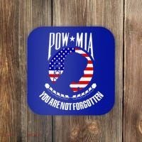 Pow Mia American Flag You Are Not Forgotten Coaster thumb 0
