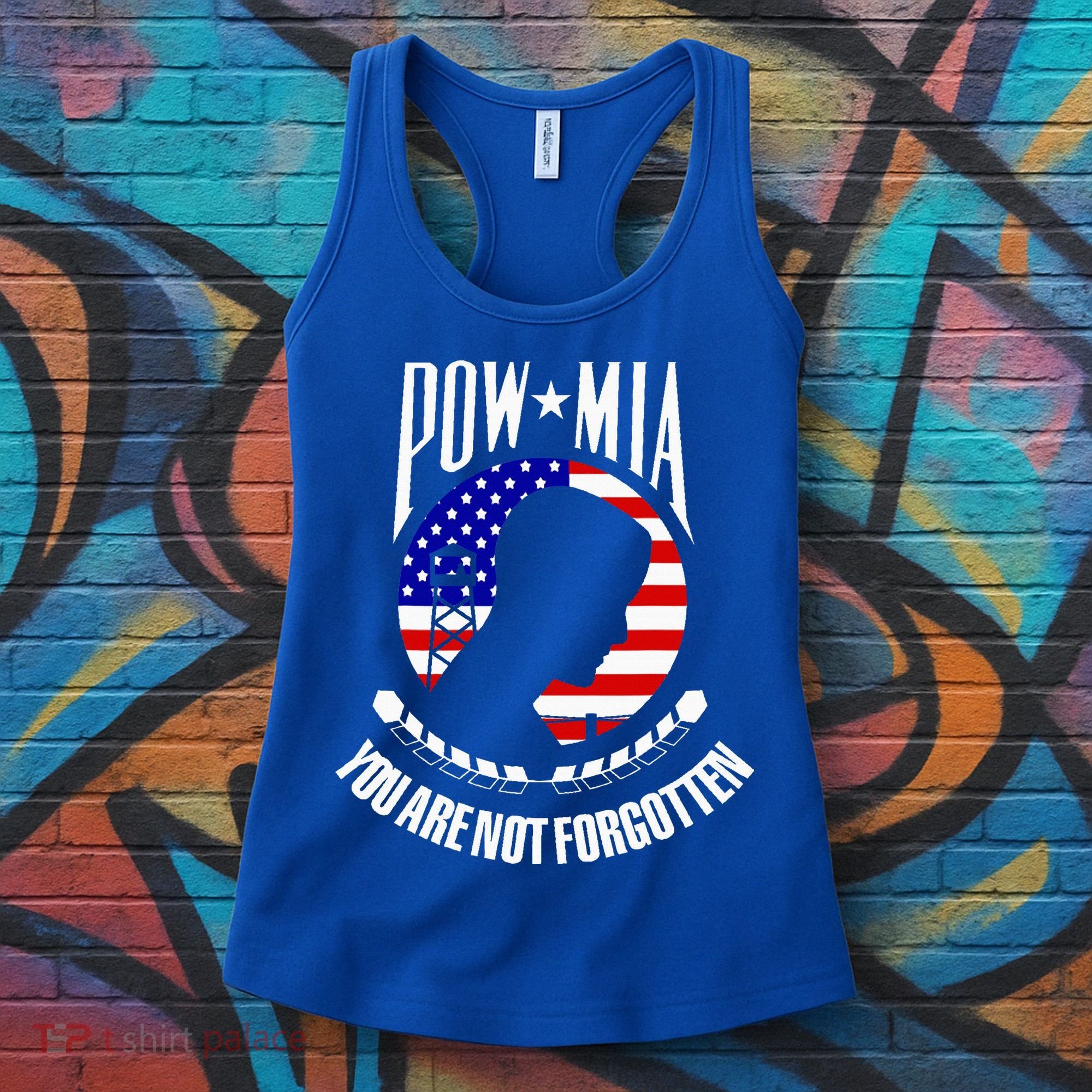 Pow Mia American Flag You Are Not Forgotten Women's Tank Top