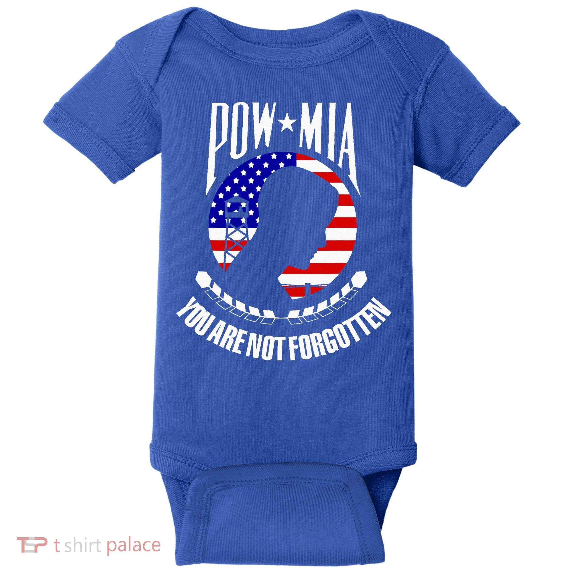 Pow Mia American Flag You Are Not Forgotten Baby Bodysuit