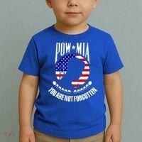 Pow Mia American Flag You Are Not Forgotten Toddler T-Shirt thumb 2