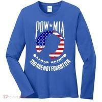 Pow Mia American Flag You Are Not Forgotten Women's Long Sleeve Shirt thumb 0