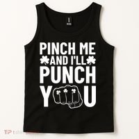Pinch Me And I'll Punch You St. Patricks Day Tank Top thumb 2