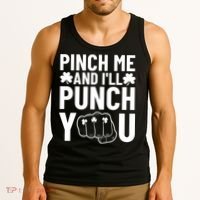 Pinch Me And I'll Punch You St. Patricks Day Tank Top thumb 3