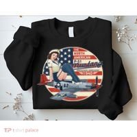 P51 Mustang Airplane S For Wwii Pinup Sweatshirt thumb 2