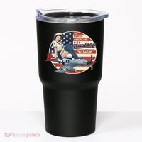 P51 Mustang Airplane S For Wwii Pinup Tumbler thumb 0