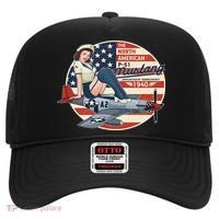 P51 Mustang Airplane S For Wwii Pinup Hat thumb 0