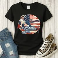 P51 Mustang Airplane S For Wwii Pinup Women's T-Shirt thumb 3
