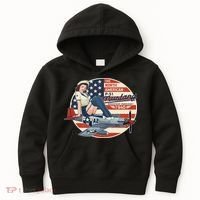P51 Mustang Airplane S For Wwii Pinup Kids Hoodie thumb 0