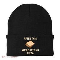 Passover Matzah After This We're Getting Pizza Jewish Matzo Gift Beanie thumb 0